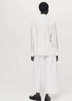 Lyocell Shirt With Hidden Buttons