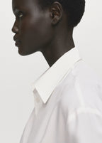 Lyocell Shirt With Hidden Buttons