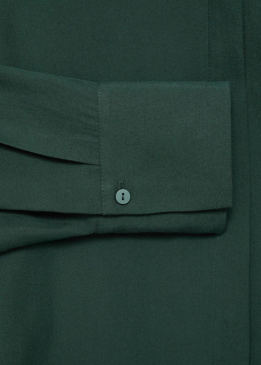 Lyocell Shirt With Hidden Buttons