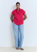 Lyocell Sleeveless Shirt