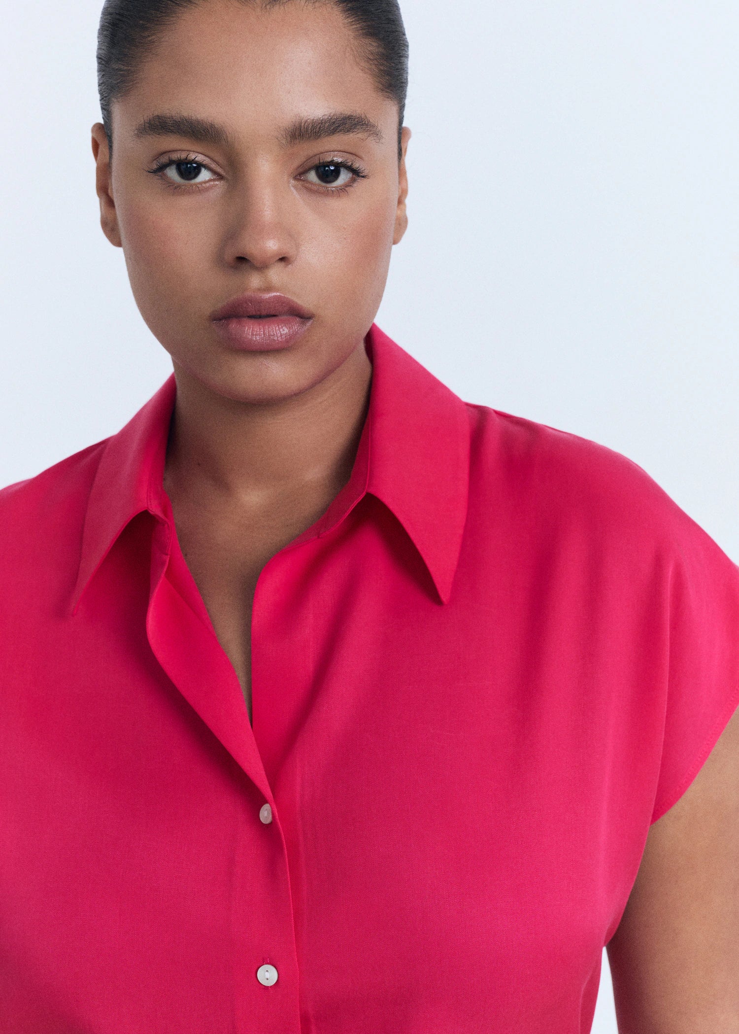 Lyocell Sleeveless Shirt