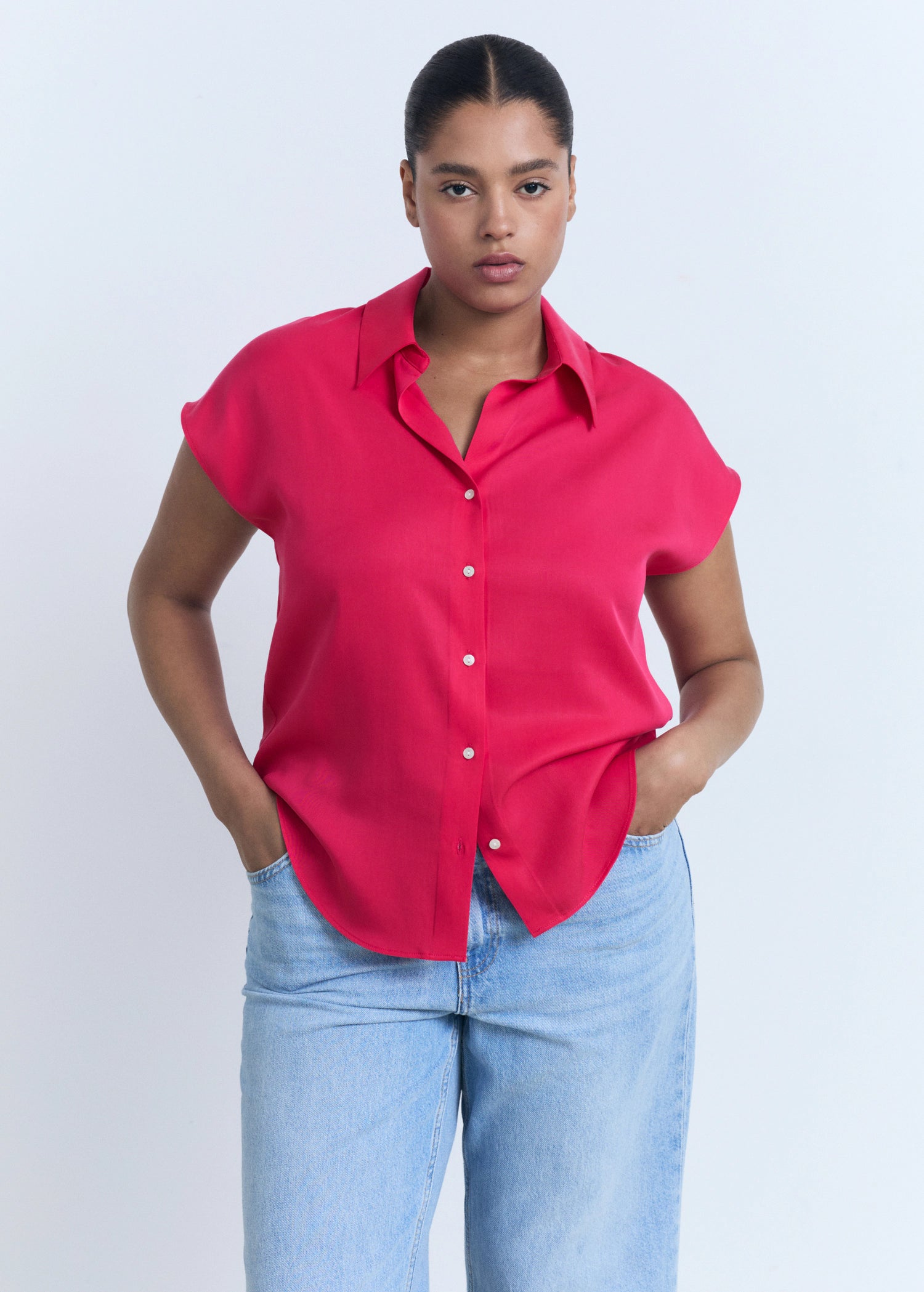 Lyocell Sleeveless Shirt