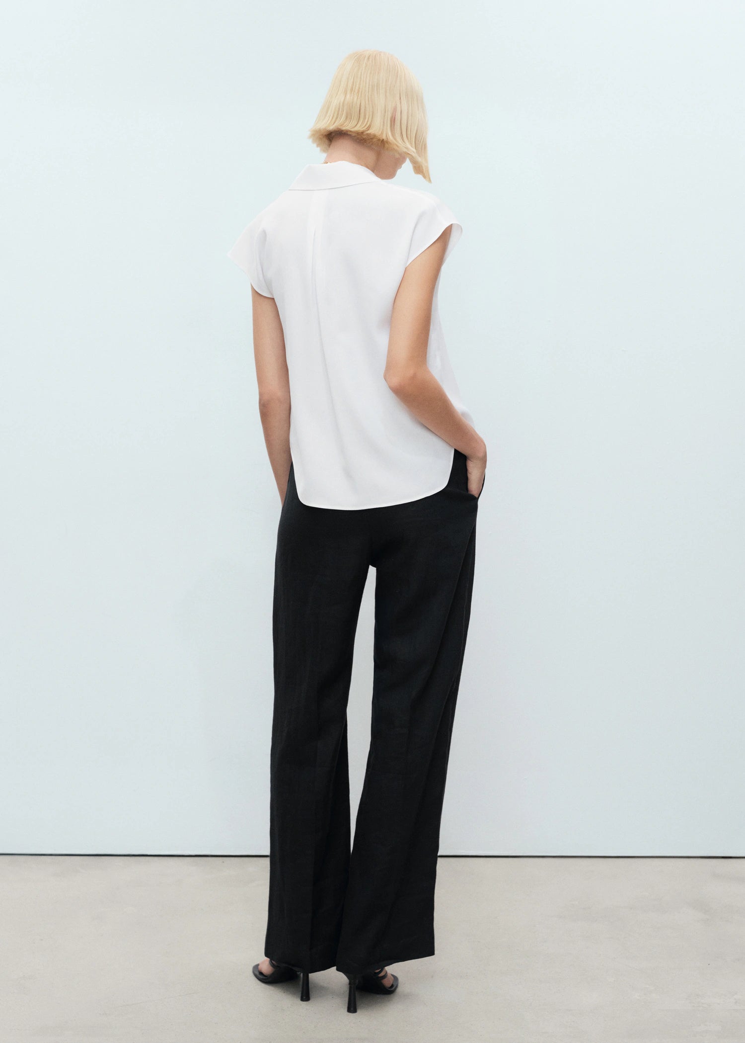 Lyocell Sleeveless Shirt