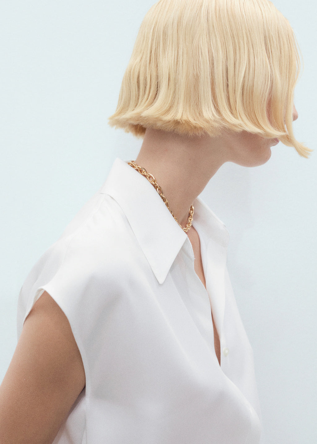 Lyocell Sleeveless Shirt