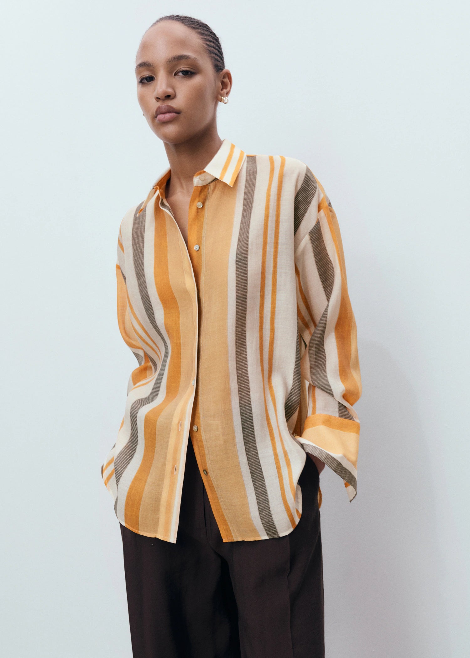 Lyocell Striped Shirt