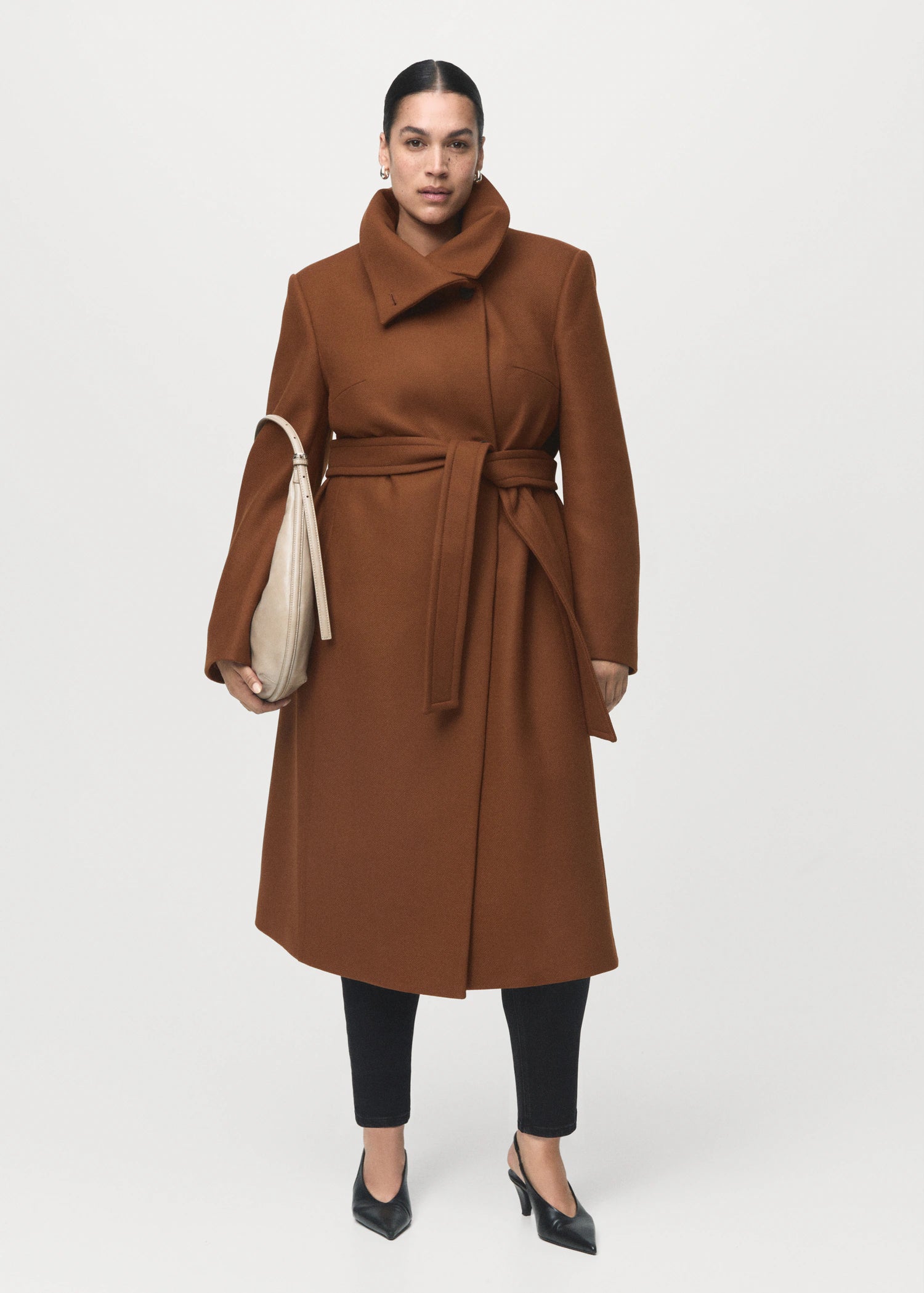 Manteco Wool Coat With Belt