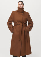 Manteco Wool Coat With Belt