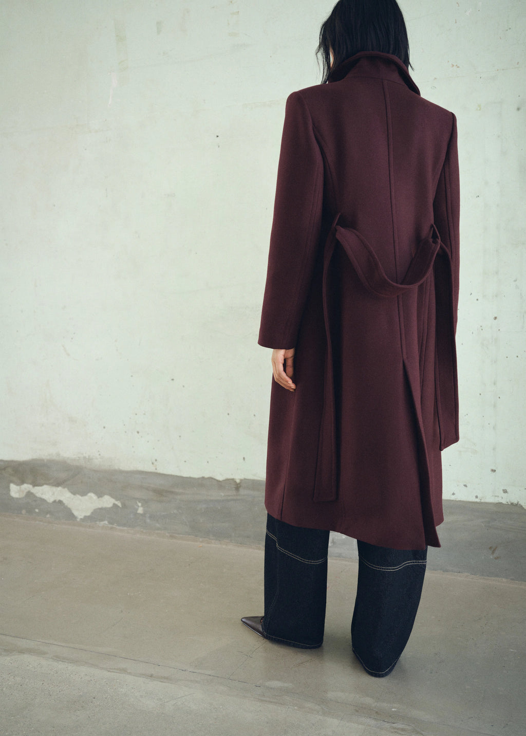 Manteco Wool Coat With Belt
