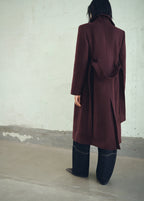 Manteco Wool Coat With Belt