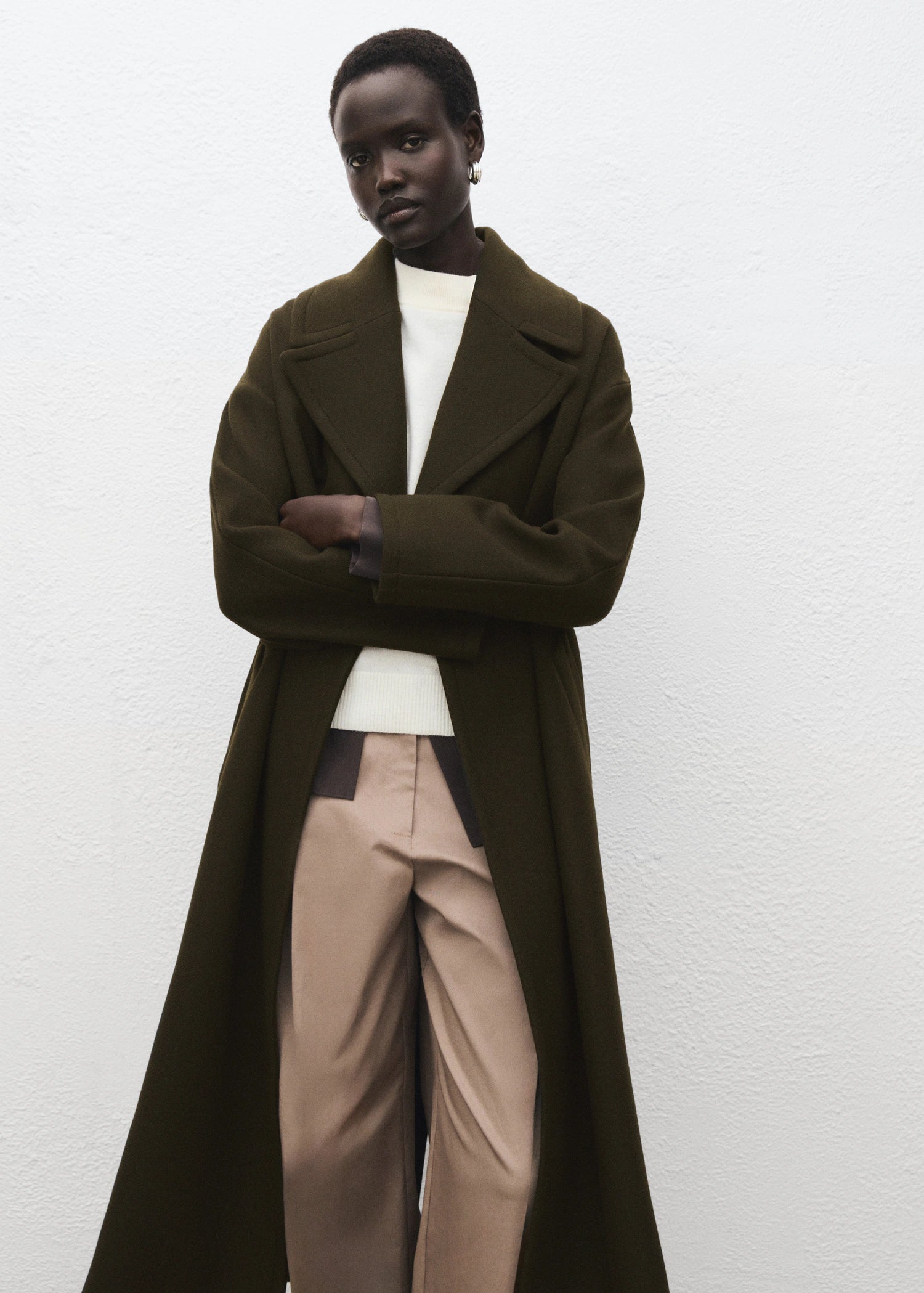 Manteco Wool Coat With Belt