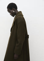 Manteco Wool Coat With Belt