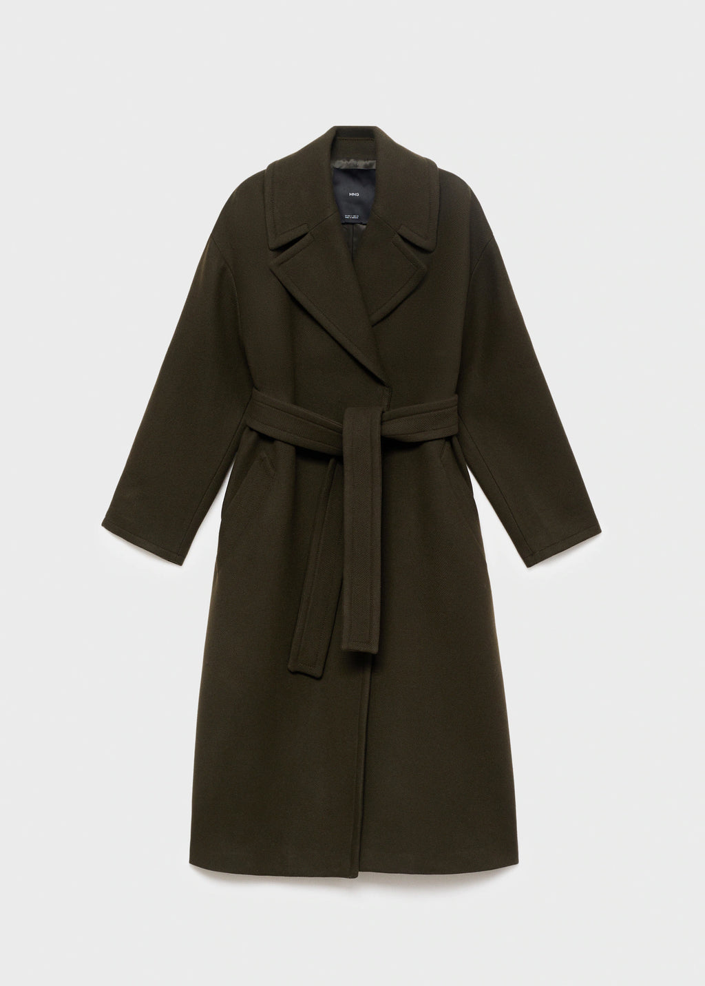 Manteco Wool Coat With Belt