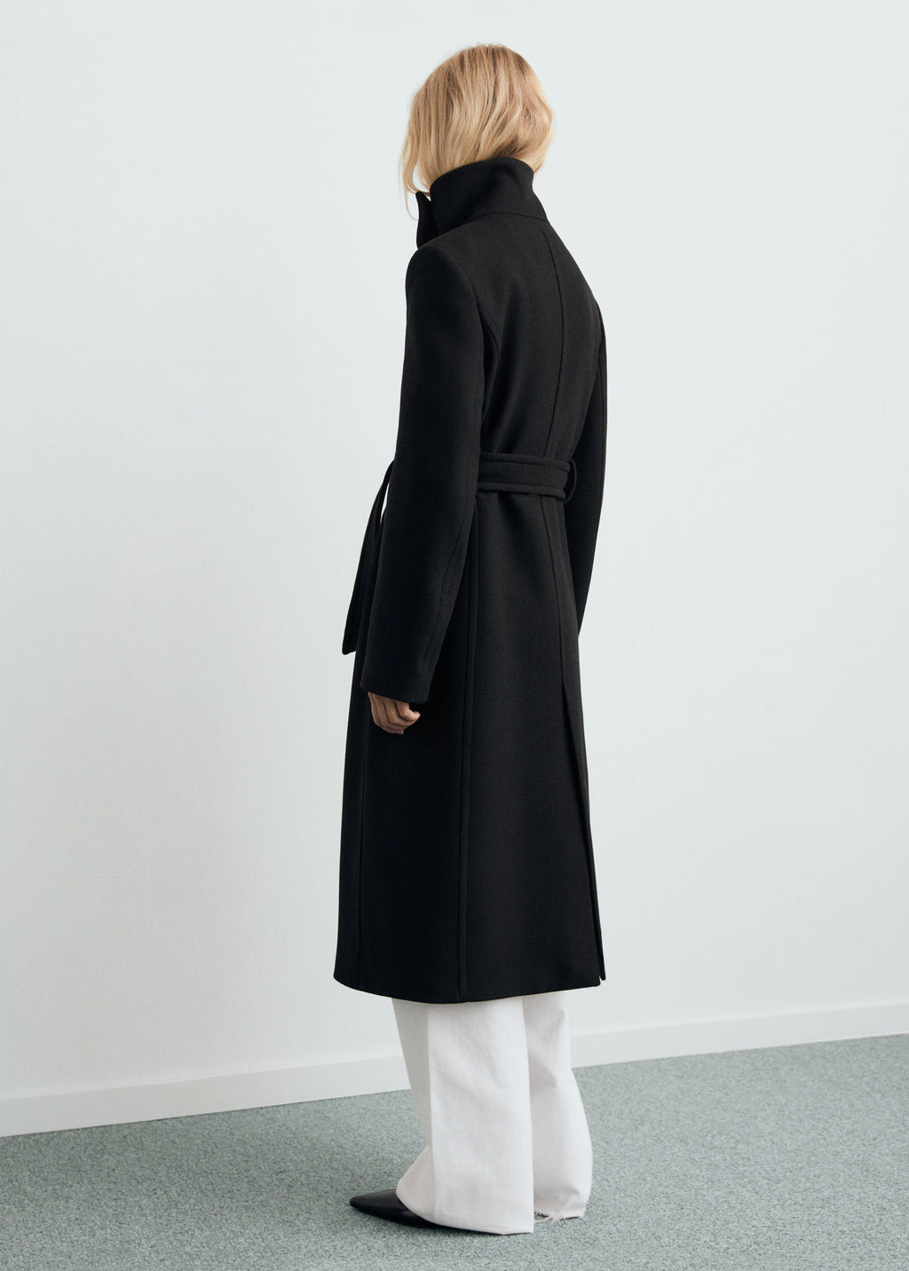 Manteco Wool Coat With Belt