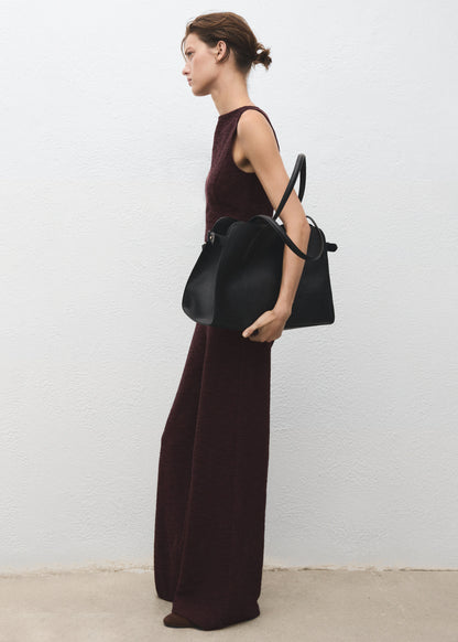 Marl Jumpsuit With Belt