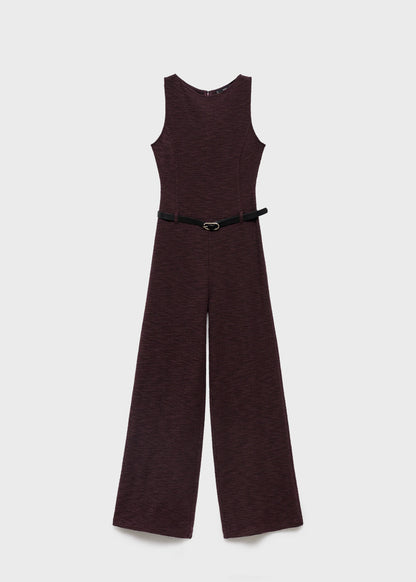 Marl Jumpsuit With Belt