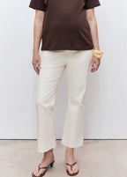Maternity Flared Cropped Jeans
