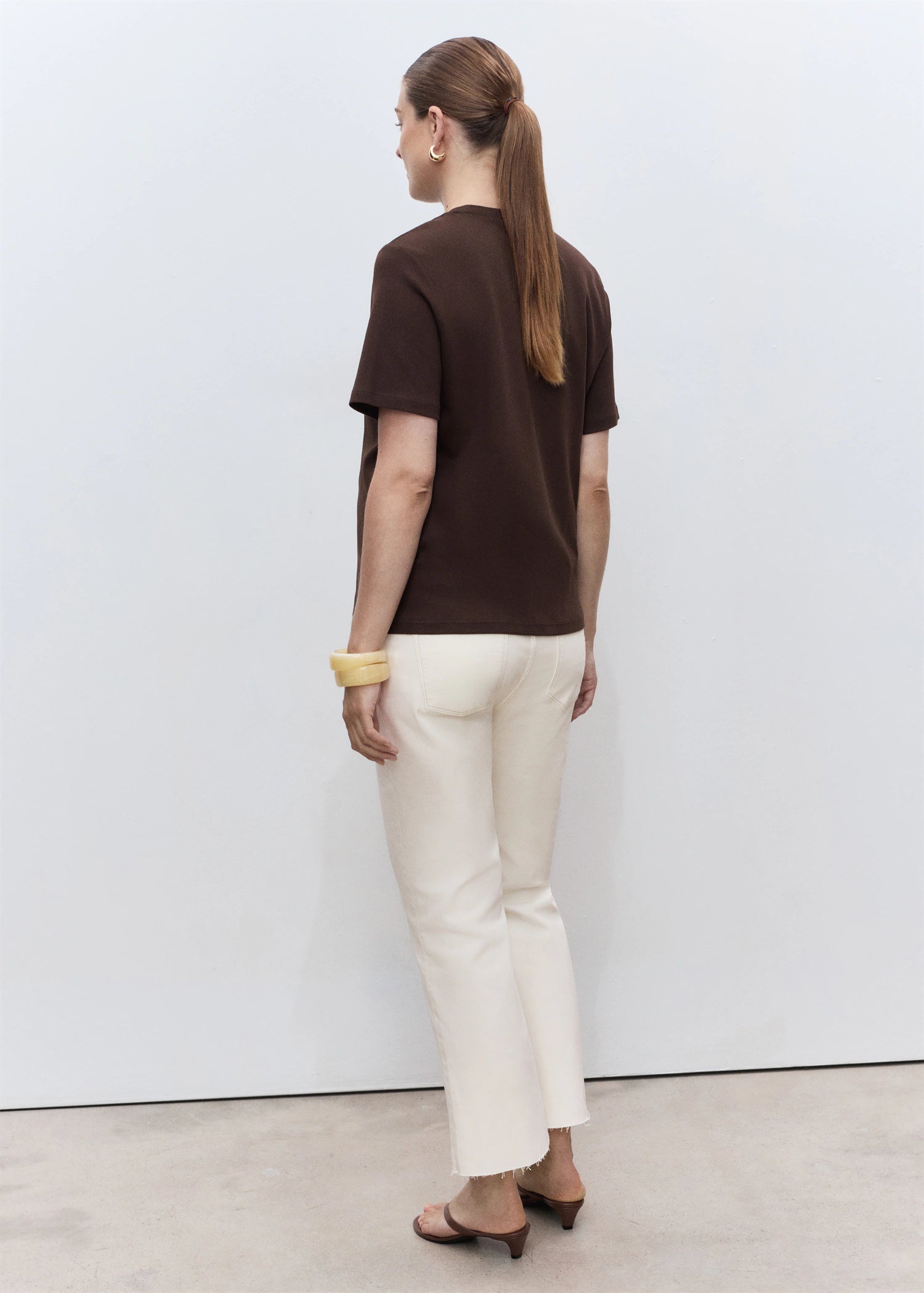 Maternity Flared Cropped Jeans