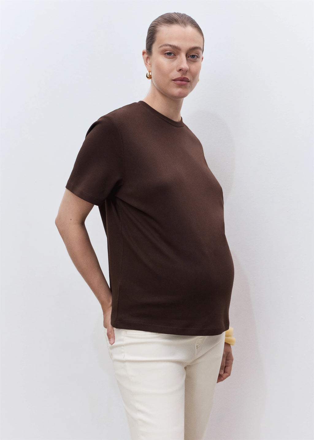 Maternity Flared Cropped Jeans