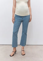 Maternity Flared Cropped Jeans