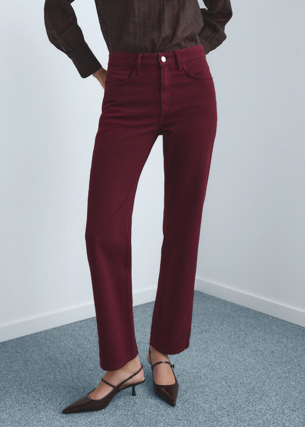 Matilda Medium Rise Straight Fit Jeans