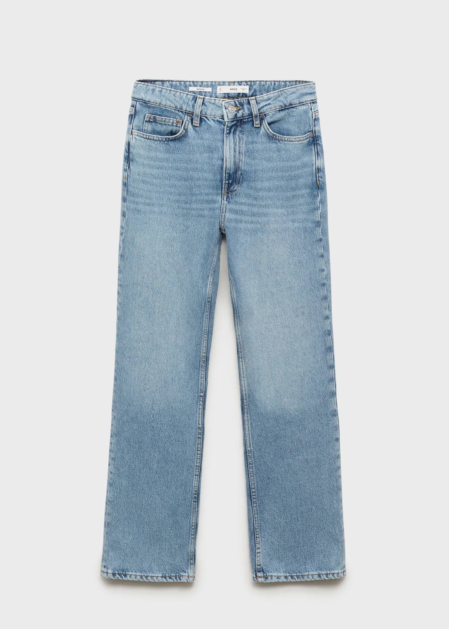 Matilda Medium Rise Straight Fit Jeans