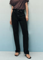 Matilda Medium Rise Straight Fit Jeans