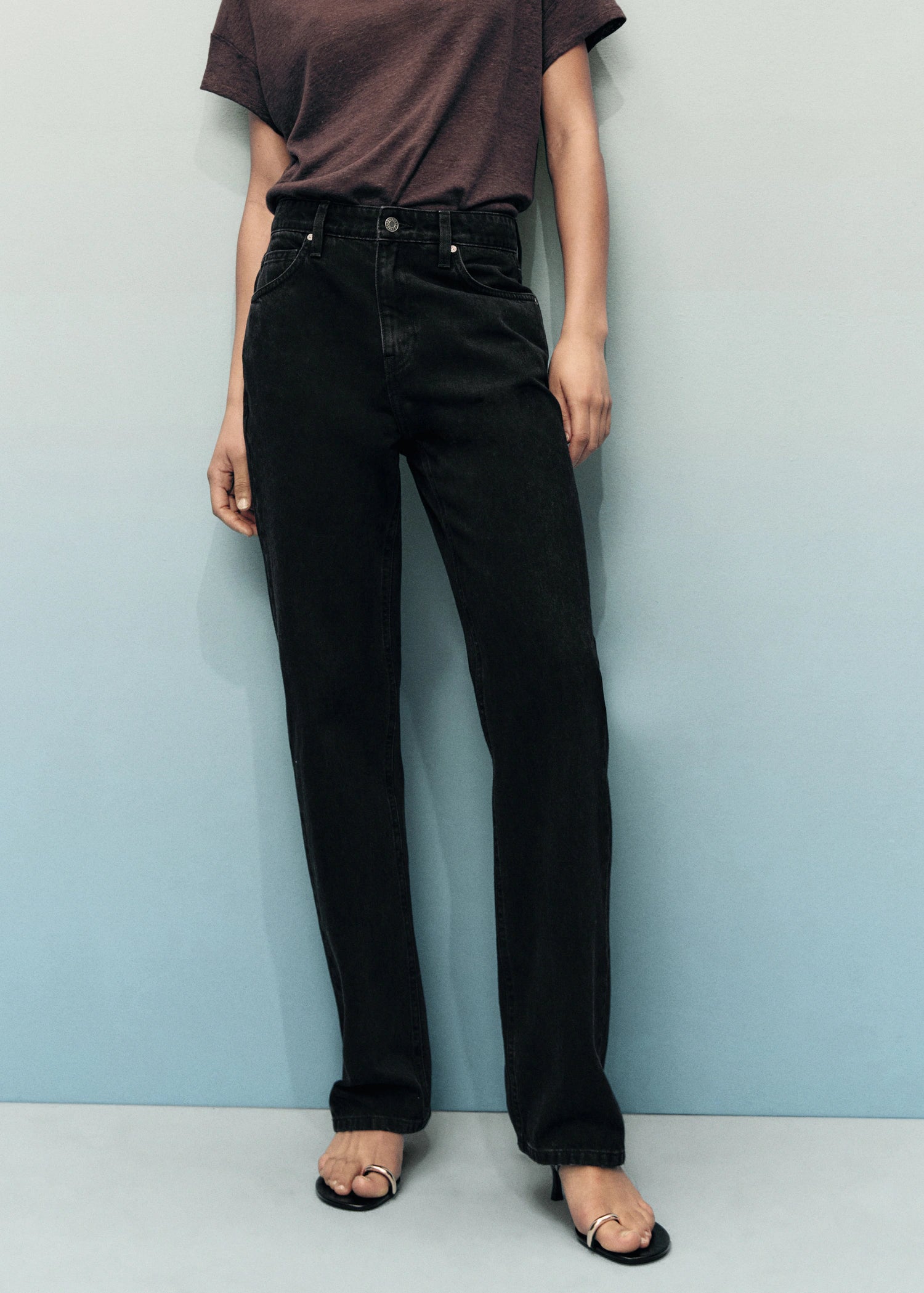 Matilda Medium Rise Straight Fit Jeans