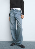 Miami Medium Rise Straight Fit Jeans