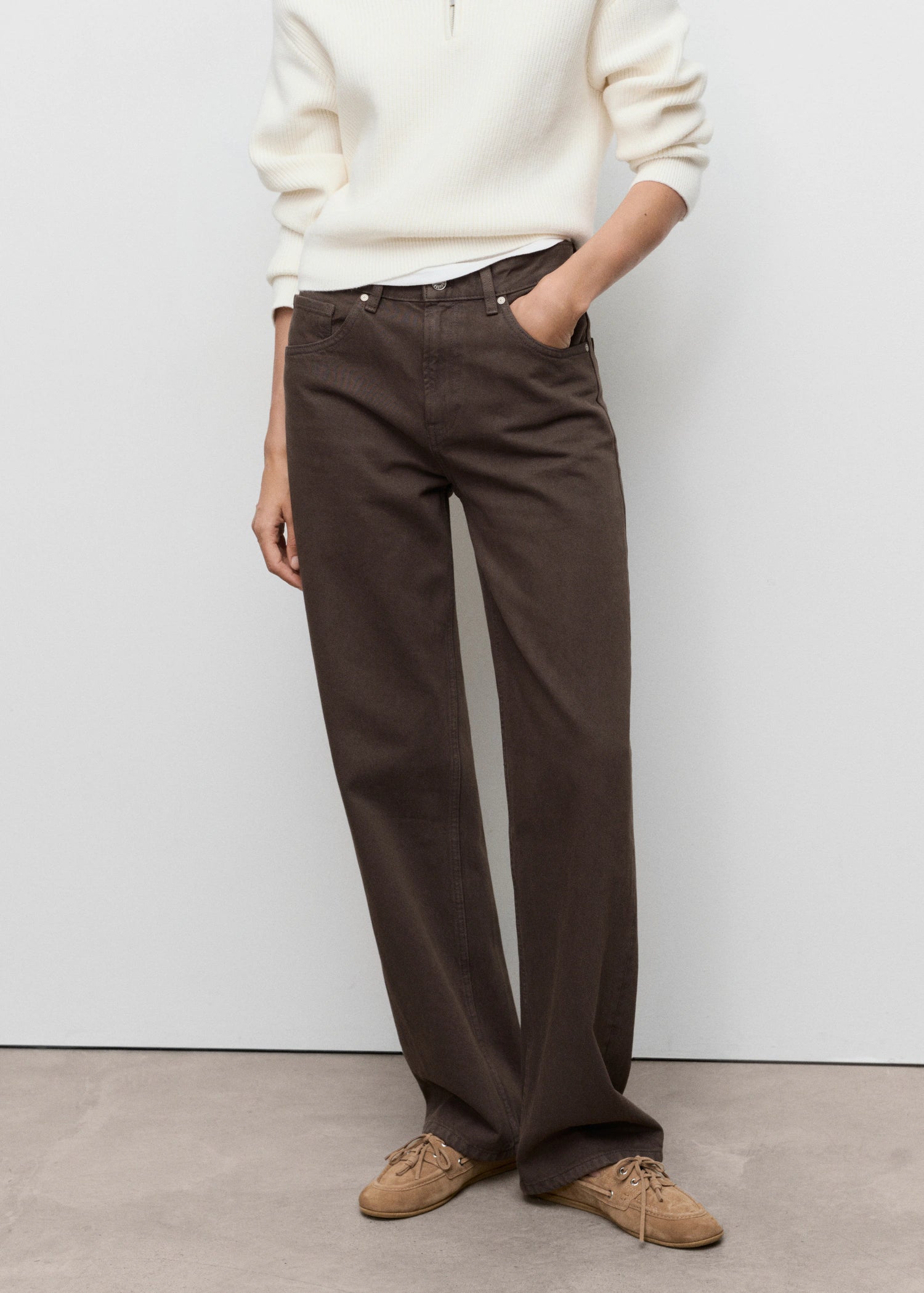 Miami Medium Rise Straight Fit Jeans