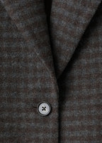 Micro Houndstooth Wool Blazer
