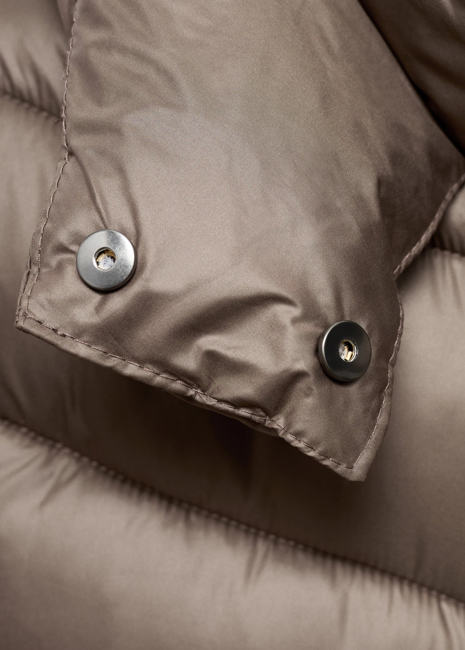 Midi Quilted Anorak With Hood