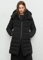 Midi Quilted Anorak With Hood