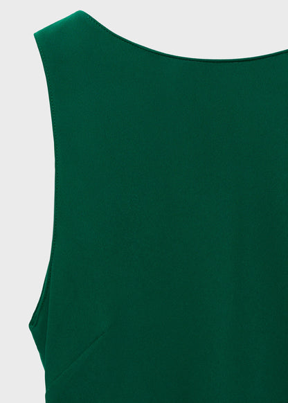 Midi Dress With Open Back