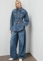 Mid Rise Balloon Jeans