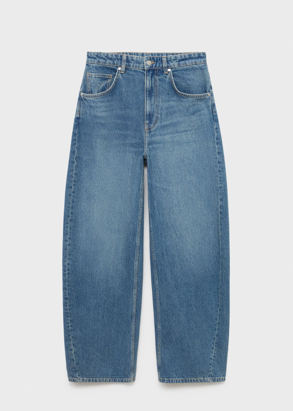 Mid Rise Balloon Jeans