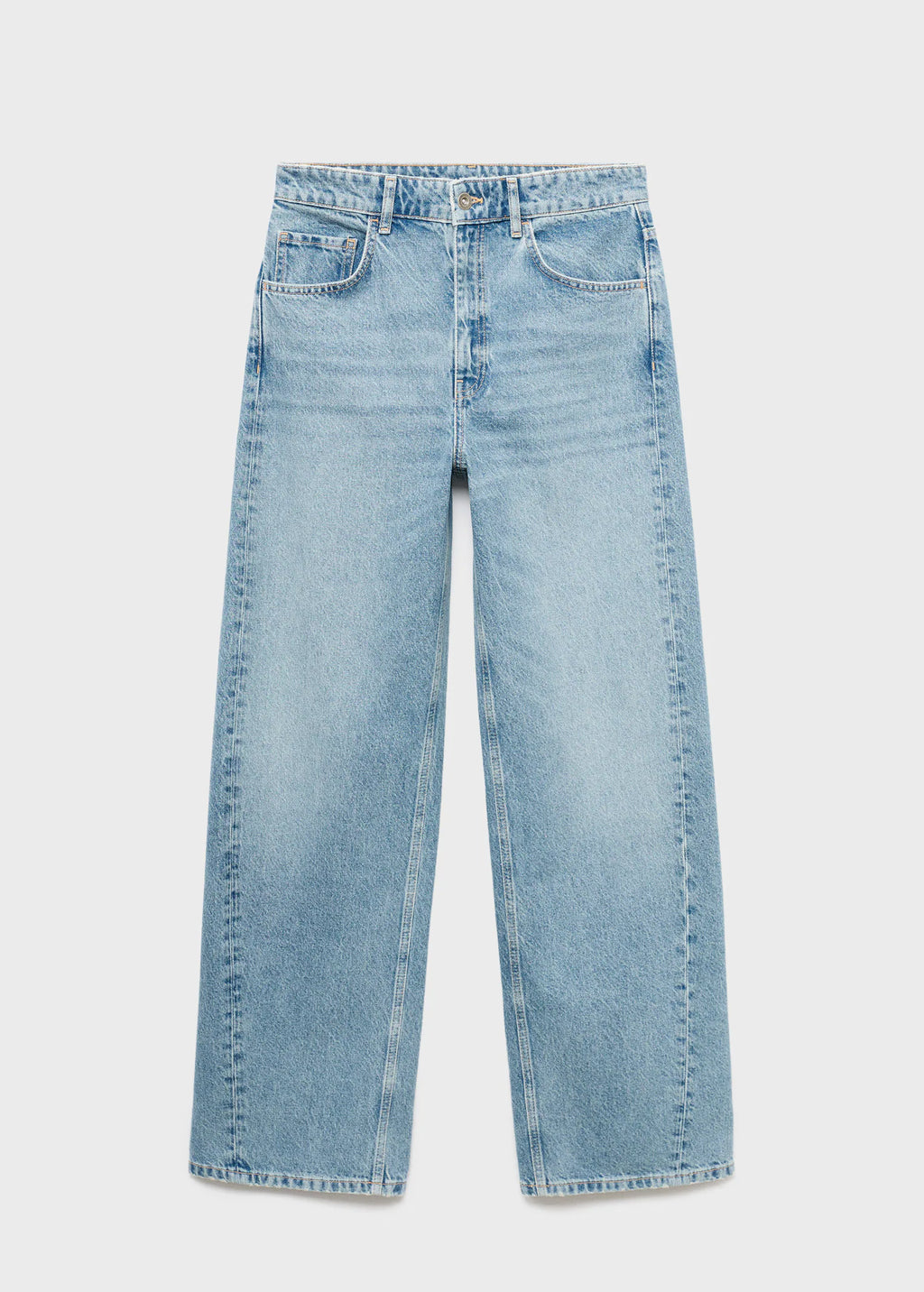 Mid Rise Barrel Jeans