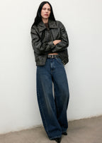 Mid Rise Barrel Jeans