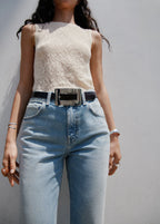 Mid Rise Flared Jeans