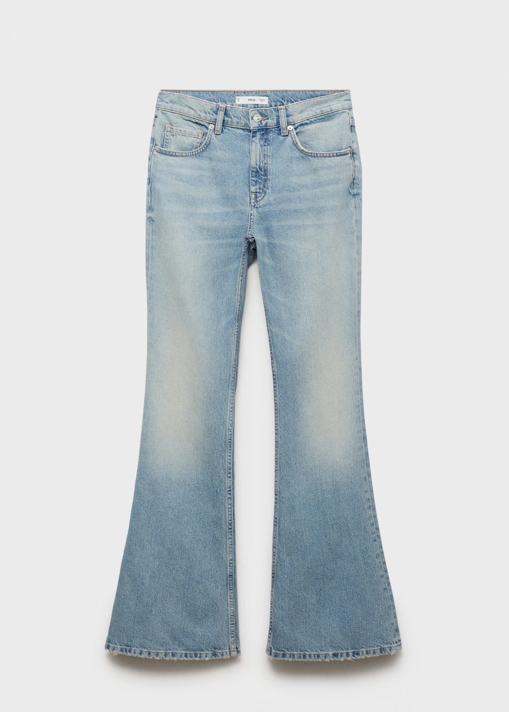 Mid Rise Flared Jeans