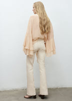 Mid Rise Flared Jeans