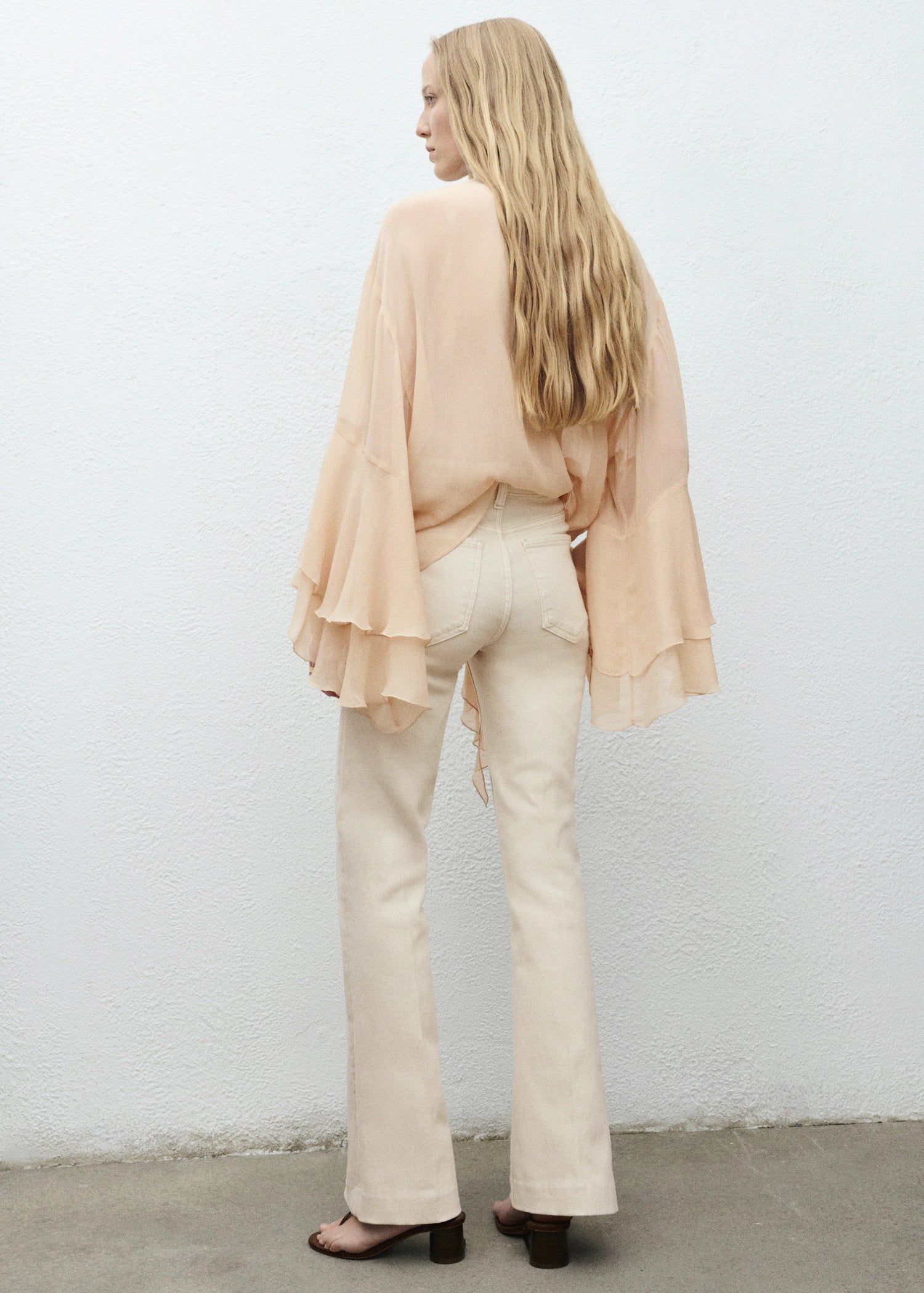 Mid Rise Flared Jeans