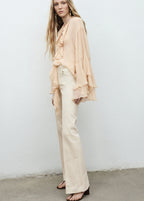 Mid Rise Flared Jeans