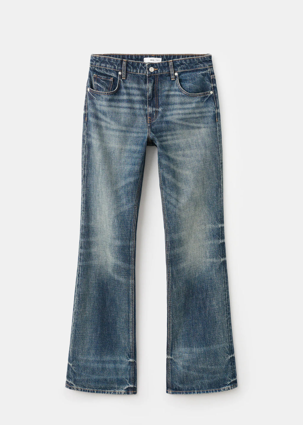 Mid Rise Flared Jeans