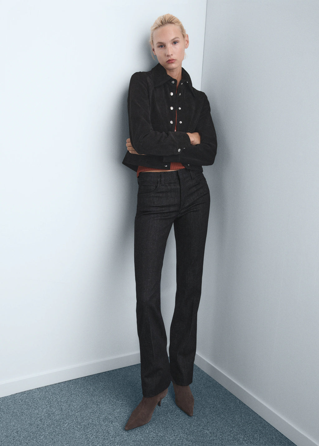 Mid Rise Flared Jeans