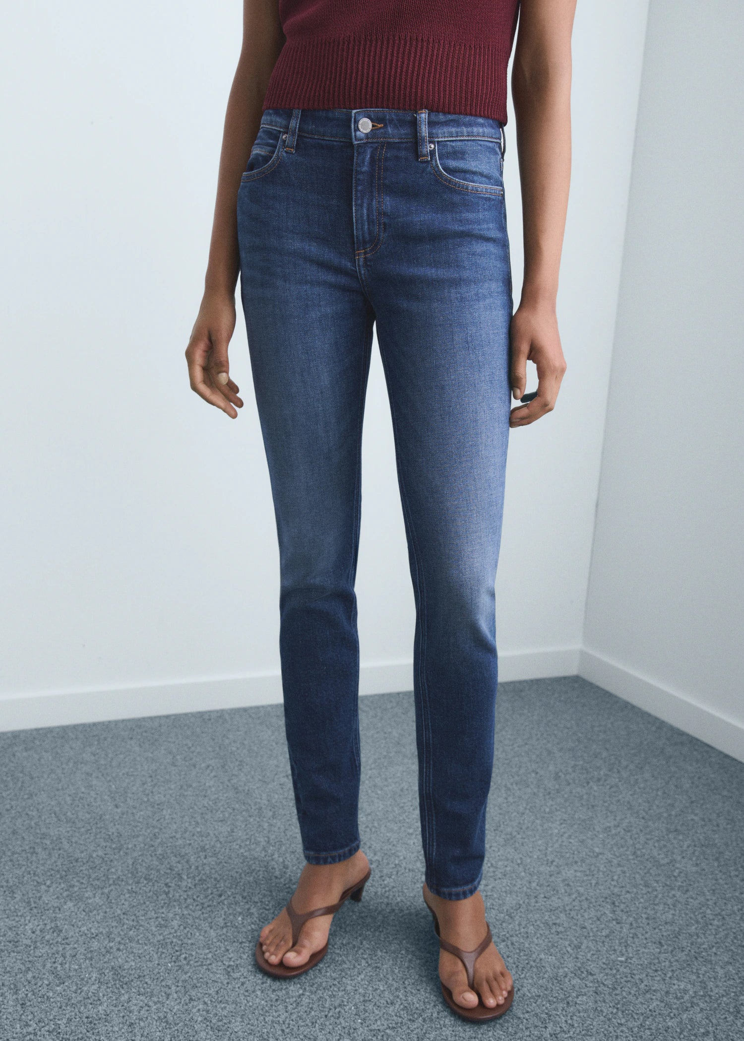 Mid Rise Skinny Jeans