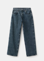 Mid Rise Straight Jeans