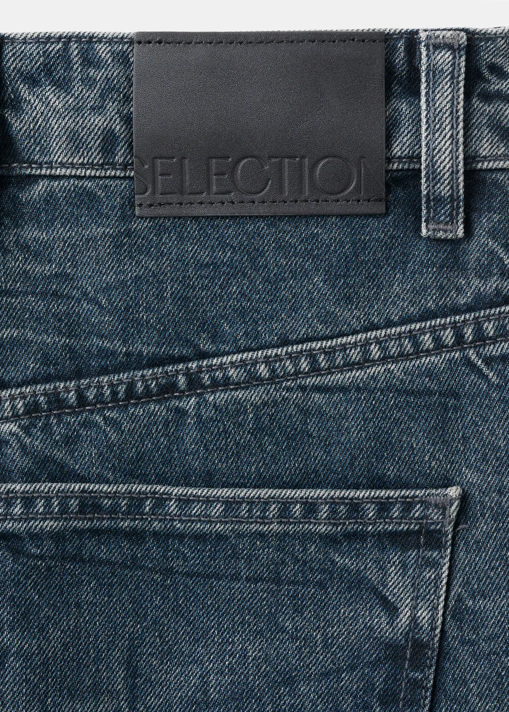 Mid Rise Straight Jeans