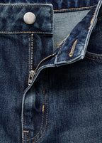 Mid Rise Straight Jeans