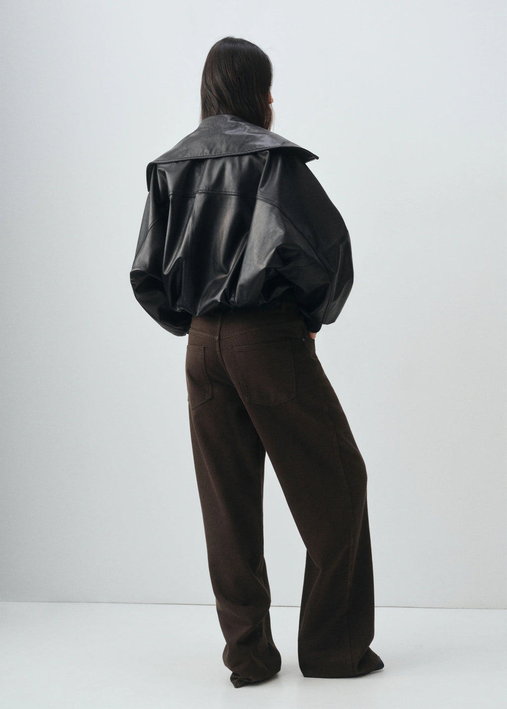 Mid Rise Straight Jeans