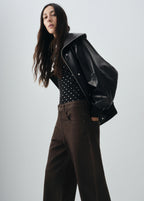 Mid Rise Straight Jeans